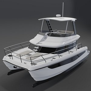 Aquila 42 Yacht Power 3D Catamaran 3D model model