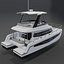 Aquila 42 Yacht Power 3D 双体船3D 模型