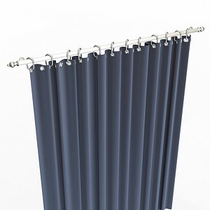 3D Cornice Classic Curtain 02 Chrome