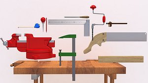 Tools collection, clamp 3D model