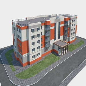 Residential Apartment Building and landscape