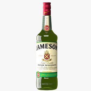 realistic jameson irish wiskey 3D model