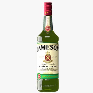 Realistic Jameson Irish Wiskey Bottle