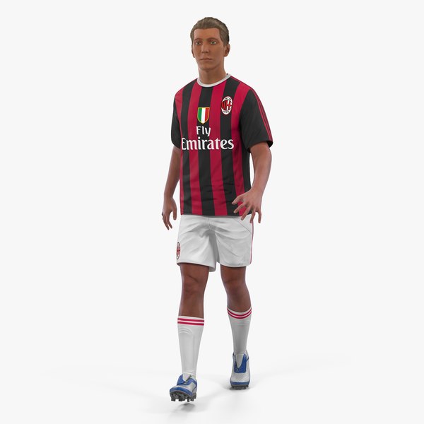 soccer football player milan 3D model