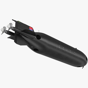 Chinese Submarine Drone HSU 001 Rigged for Cinema 4D
