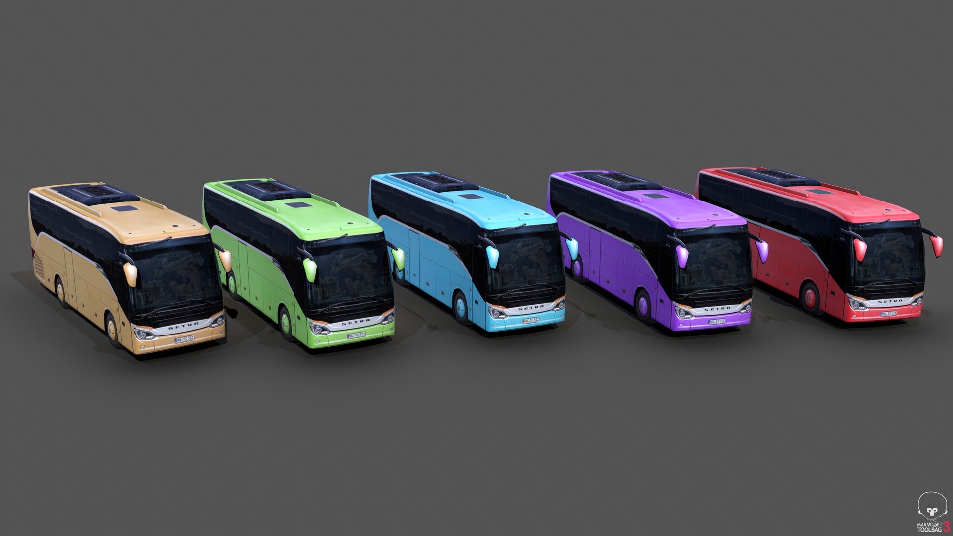 3D setra s 511 hd - TurboSquid 1405490
