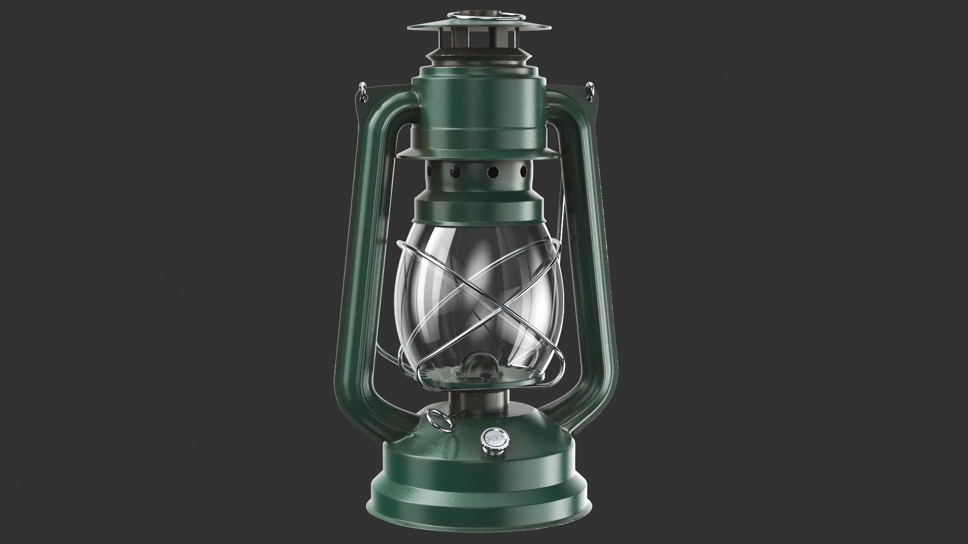 3D Detailed Green Hurricane Lamp - TurboSquid 2176756