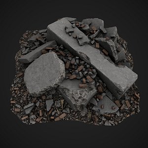 Debris Piles Game Ready asset