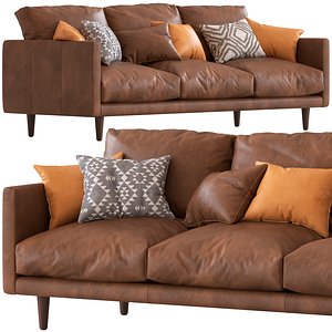 3D Temple and Webseter Carson 3Seater Sofa model