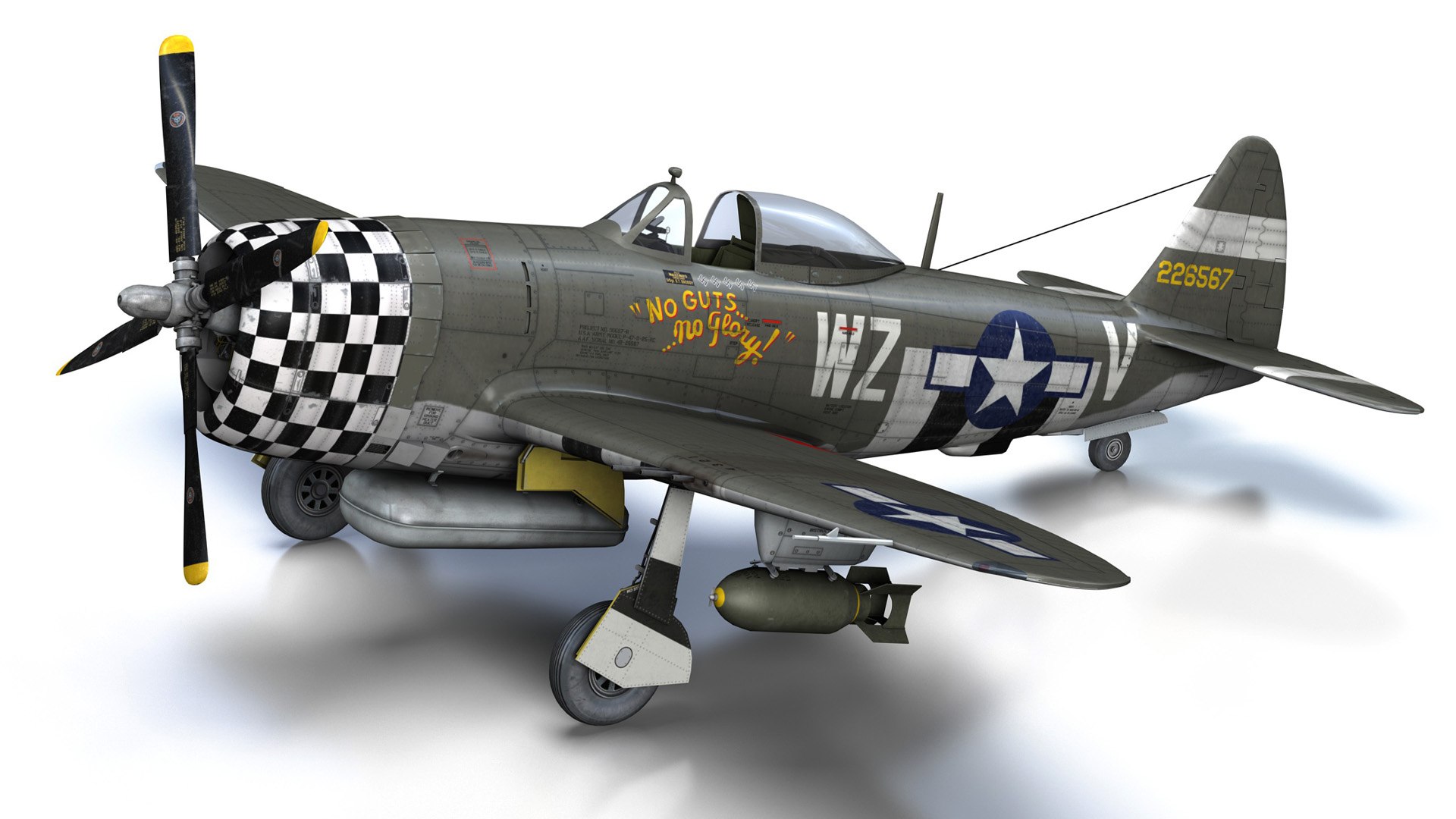 3D model Republic P-47D Thunderbolt - No gutsno glory https://p.turbosquid.com/ts-thumb/iD/HbXvpU/OX/noguts13/jpg/1620469188/1920x1080/fit_q87/be2f0fdf64679625510c093cf0c4c4c062aa4af1/noguts13.jpg