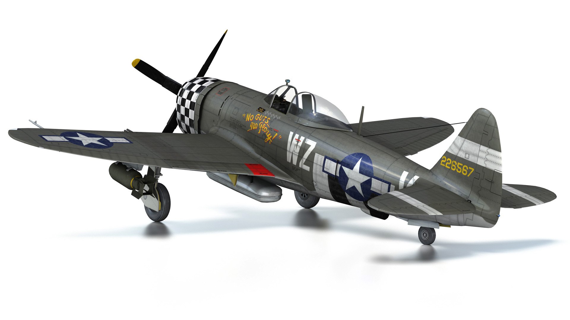 3D model Republic P-47D Thunderbolt - No gutsno glory https://p.turbosquid.com/ts-thumb/iD/HbXvpU/ly/noguts15/jpg/1620469184/1920x1080/fit_q87/20b1ce0e2c5d3bd2b5e75a803f08bc7adb8b9e41/noguts15.jpg