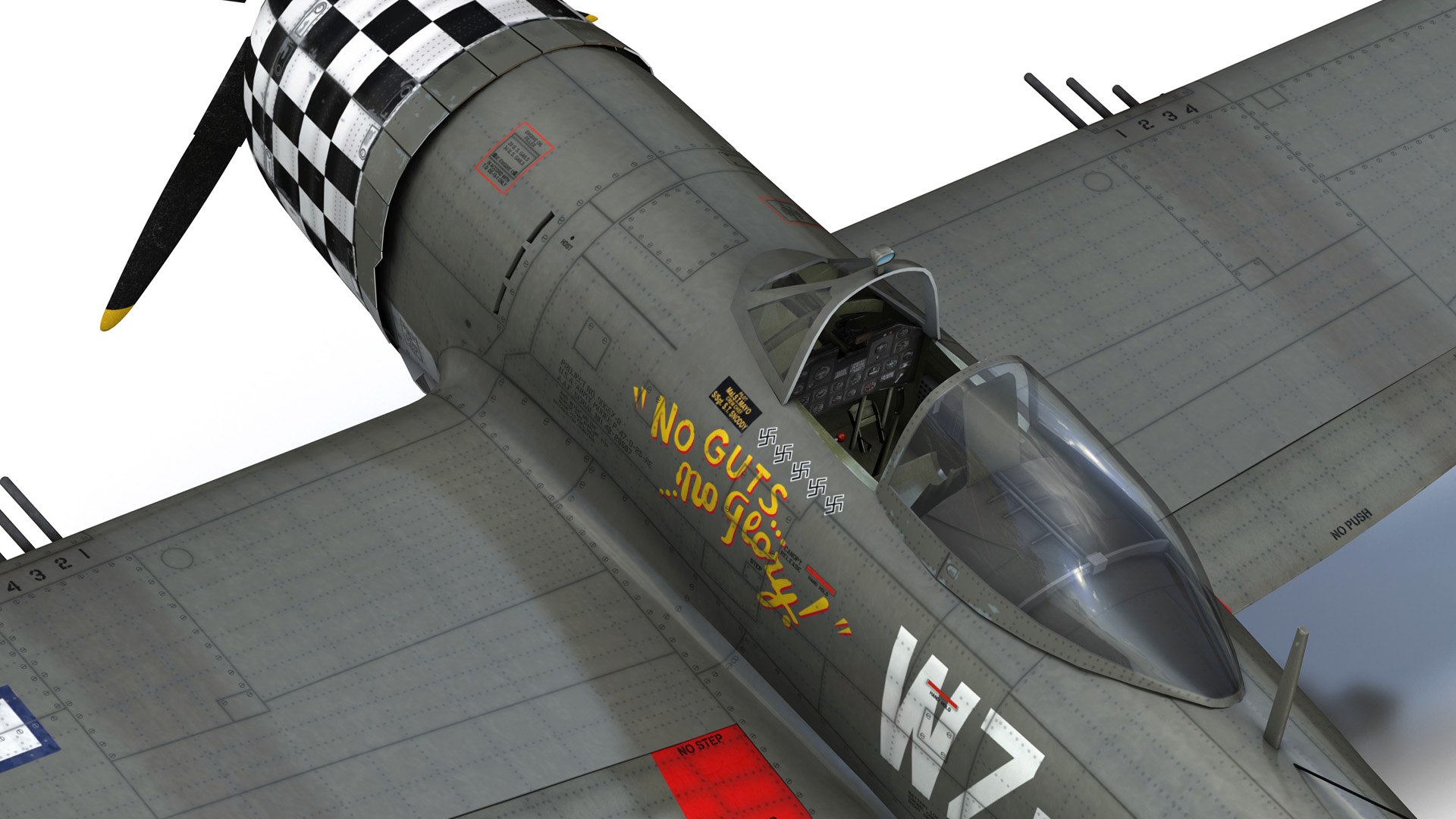 3D model Republic P-47D Thunderbolt - No gutsno glory https://p.turbosquid.com/ts-thumb/iD/HbXvpU/wB/noguts21/jpg/1620469194/1920x1080/fit_q87/6f1d74c01ba2d0c999014124ccd734158186d774/noguts21.jpg