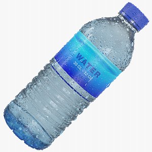 Condensation Water Bottle 33CL 12OZ 3D