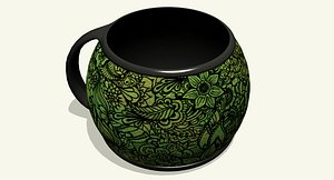 coffee mug 3d 3ds