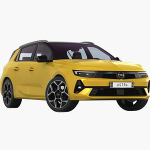 Opel Astra 2022 Low Interior 3D