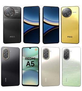 Xiaomi Poco F7 Ultra And Xiaomi Redmi A5 4G 3D