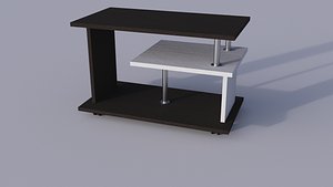 modern coffee table wenge 3D