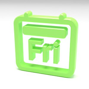 3D Calendar Friday