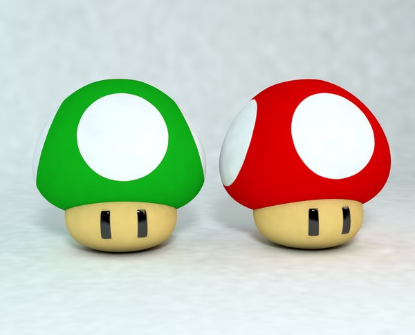 马里奥蘑菇3D模型 - TurboSquid 830886