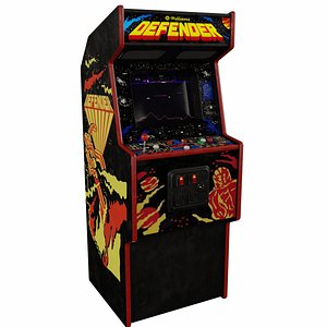 Defender Arcade Cabinet Retro 3D model
