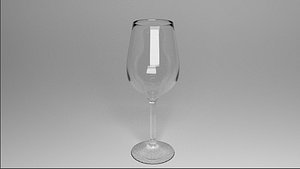 3d model of wine glass