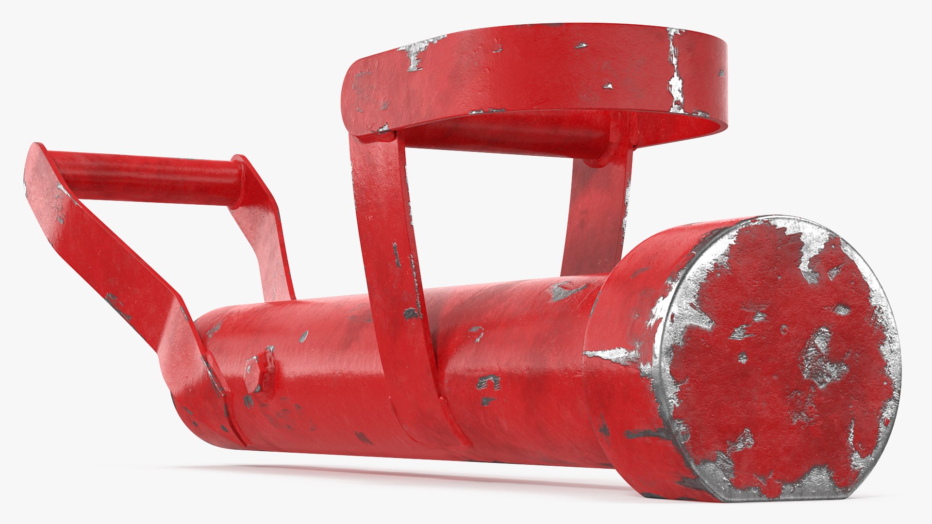 Modern Battering Ram Damaged 3D model preview