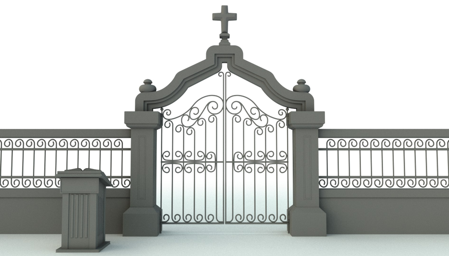 Pearly Gates Heaven 3d Model