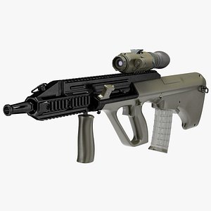 Bullpup Steyr AUG with Thermal Scope Trijicon M300W