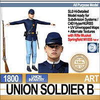 Civil War Union Soldier B Infantry