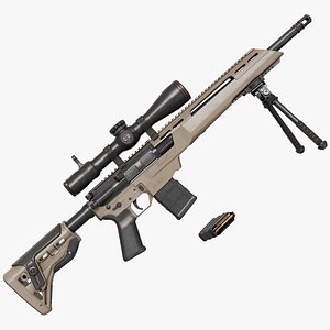 Sniper Rifle 06 Sandal Generic All PBR Unity UE Textures