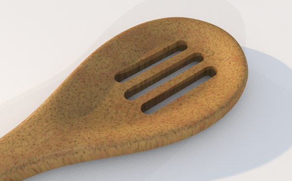 3d model spoon wood