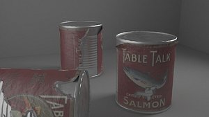 old tin 3D model