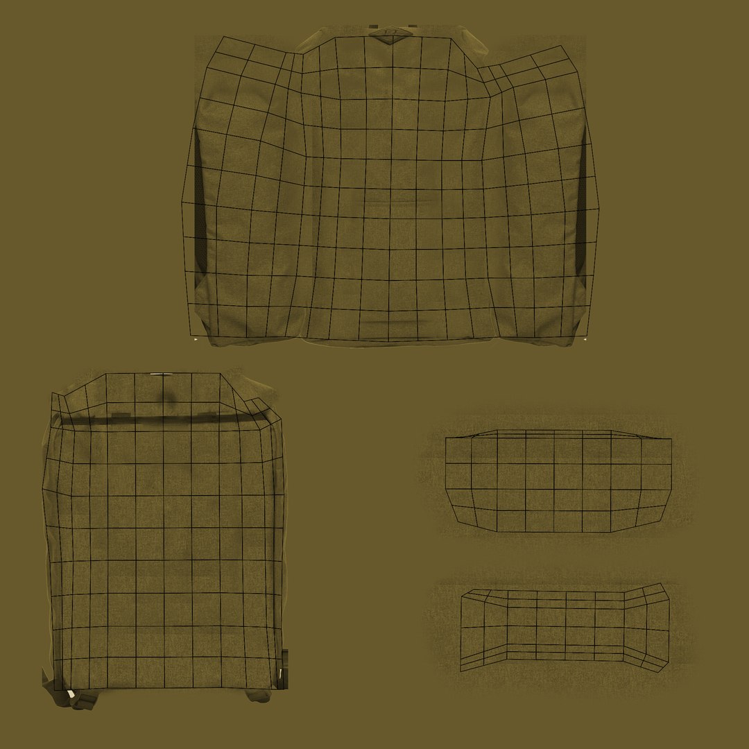 3D model brown rucksack bag - TurboSquid 1410257