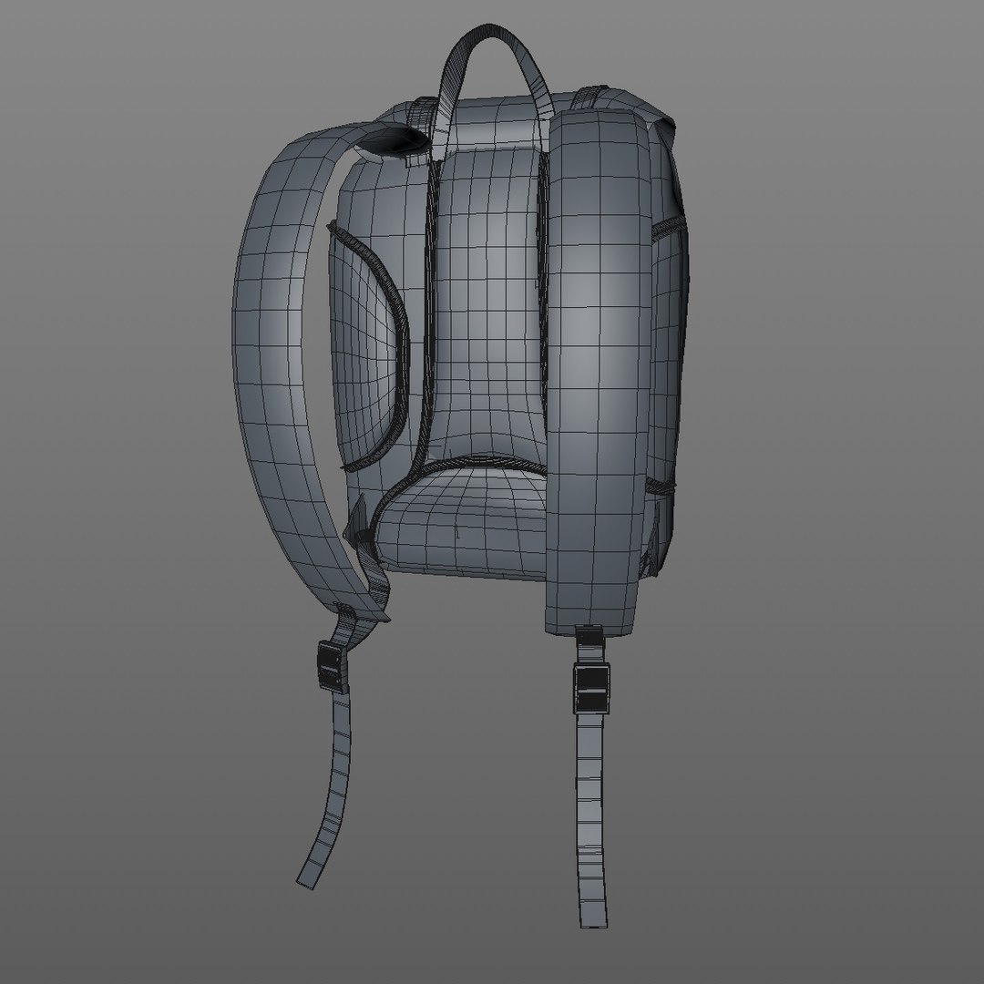 3D model brown rucksack bag - TurboSquid 1410257