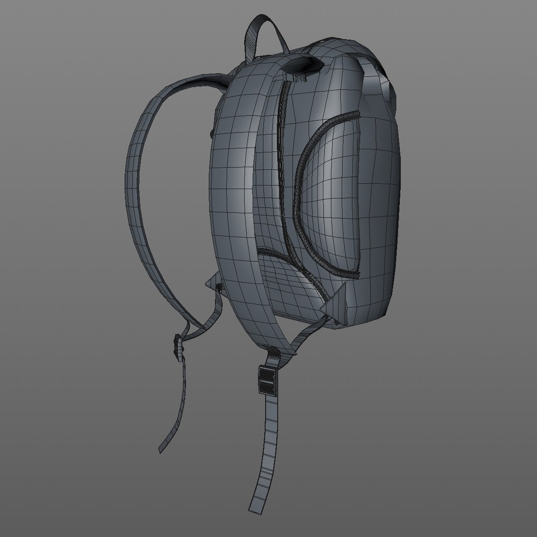 3D model brown rucksack bag - TurboSquid 1410257