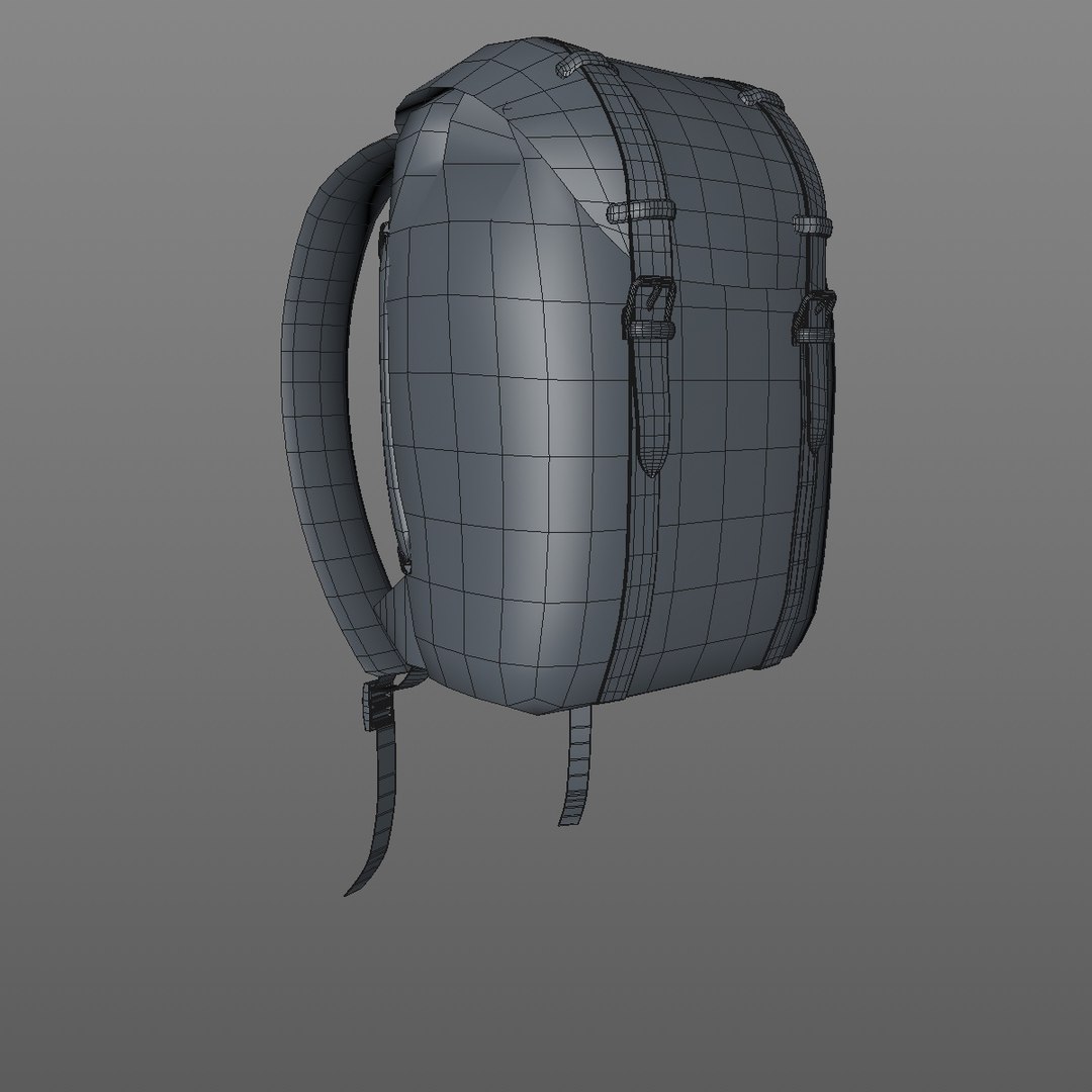 3D model brown rucksack bag - TurboSquid 1410257