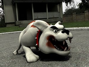unity dog 3d 3ds