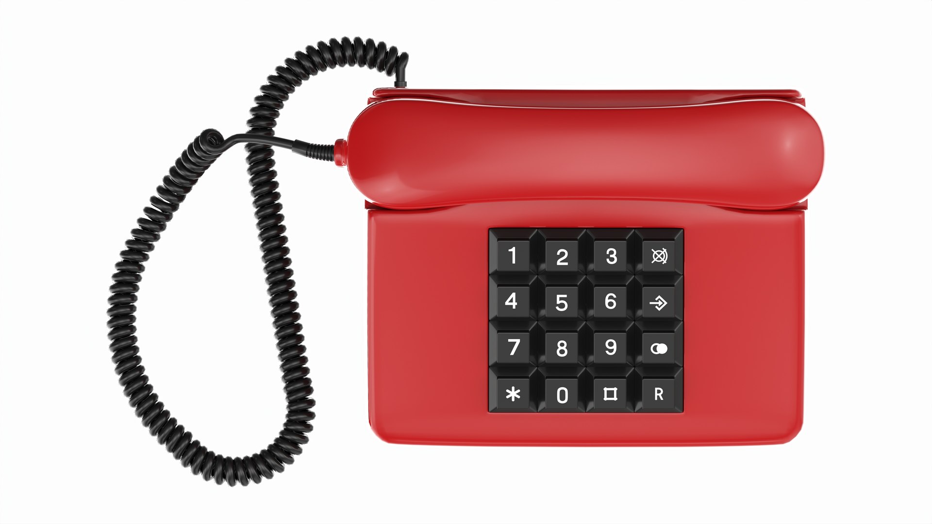 Table Touch-tone Telephone 3D Model - TurboSquid 2201750