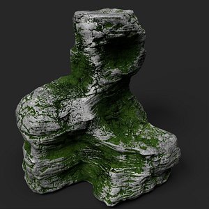 Mossy Cliff Rock 23-7 3D model