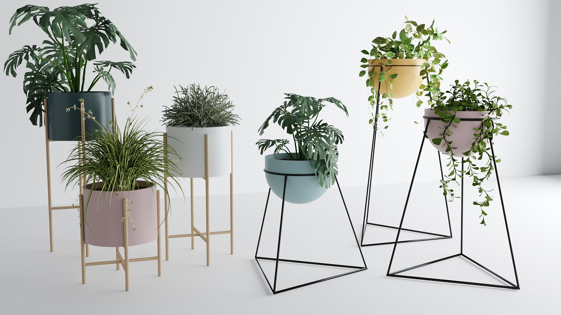 3d Plant Stand Flower Pot - Turbosquid 2060373