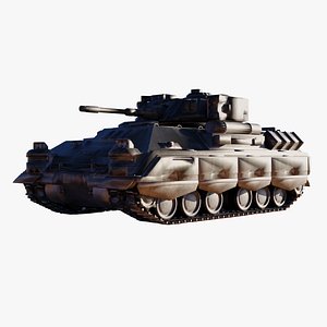 Sci-Fi Battle Tank High-Detail Game-Ready 3D Model