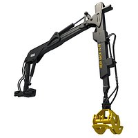 Forwarder Forestry Crane 3D Model