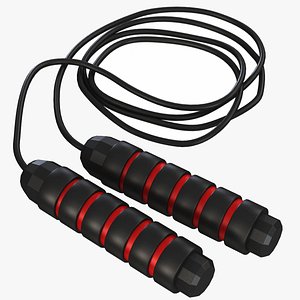 Pilates Jump Rope Red 3D