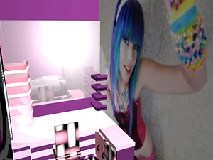Emo girl bedroom