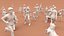 Low Poly People (walking, sitting, standing)