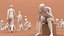 Low Poly People (walking, sitting, standing)