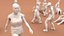 Low Poly People (walking, sitting, standing)