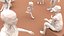 Low Poly People (walking, sitting, standing)