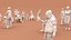 Low Poly People (walking, sitting, standing)