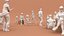 Low Poly People (walking, sitting, standing)